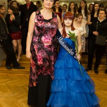 Fotografie z maturitního plesu Oktávy GVBT Slaný, 2015