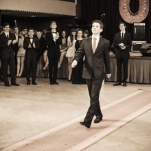 Fotografie z maturitního plesu tříky O8 Gymnázia Zikmunda Wintra 2014, Rakovník