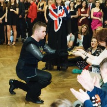 Fotografie z maturitního plesu 1.KŠPA Kladno třídy 4B, 2016