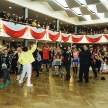 Fotografie z maturitního plesu 1.KŠPA Kladno třídy 4B, 2016