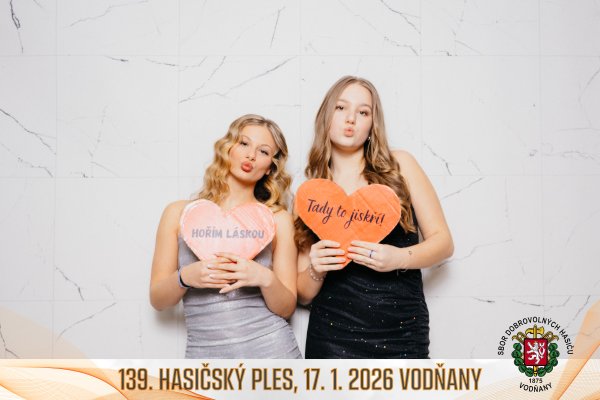 Fotobudka hasičského plesu SDH Vodňany 2026
